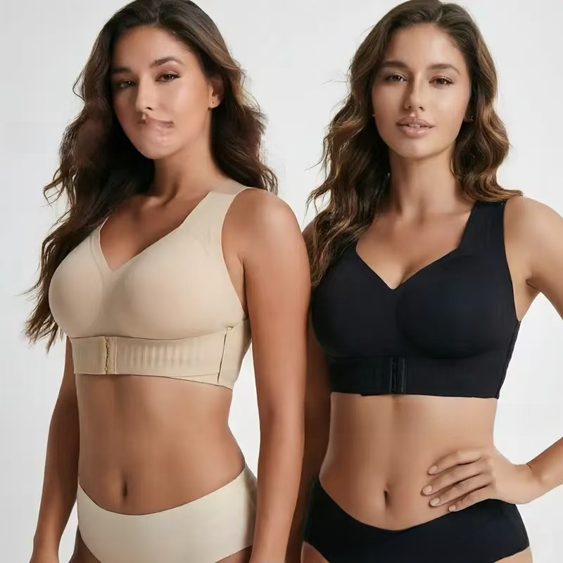 Breathable, gathering, lifting and anti-sagging sports bra