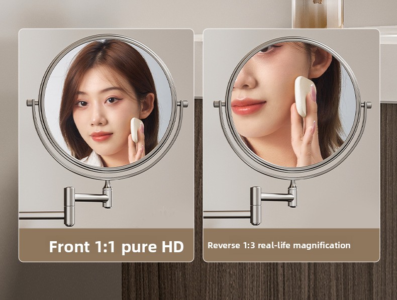 Wall-mounted beauty mirror