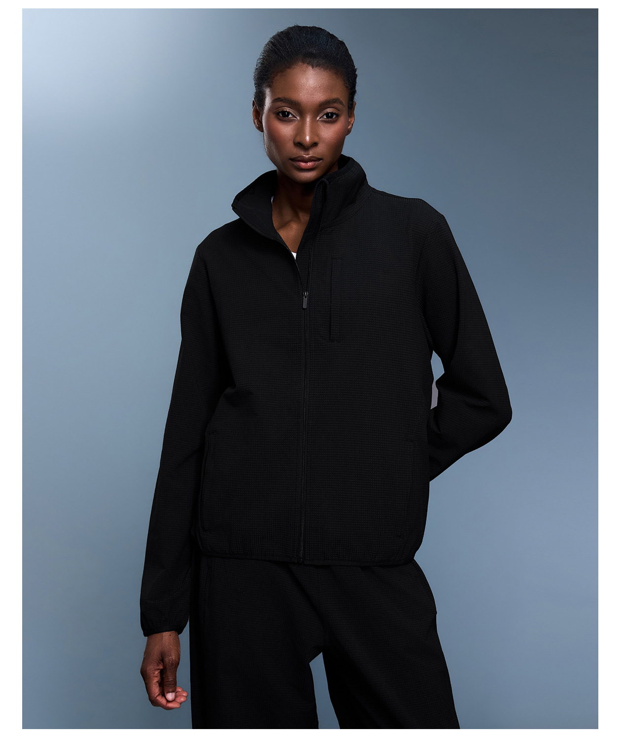 Outdoor Lightweight Waterproof Breathable Mountaineering Suit Thin Fleece Collar
