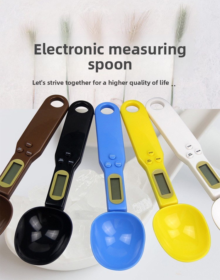 Digital Kitchen Spoon Scale 500g/0.1g Mini Electronic Measuring Scoop with LCD Display for Baking Coffee Food