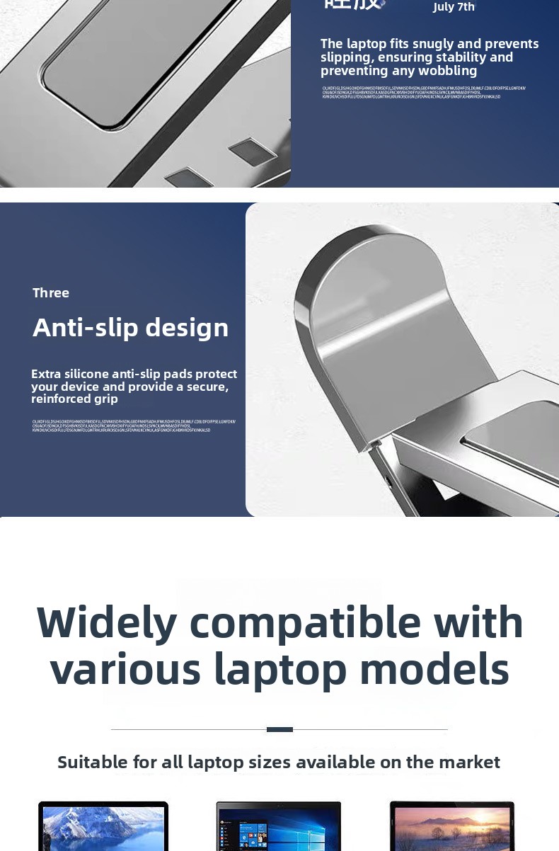 N8 aluminum alloy New Laptop Stand double layer