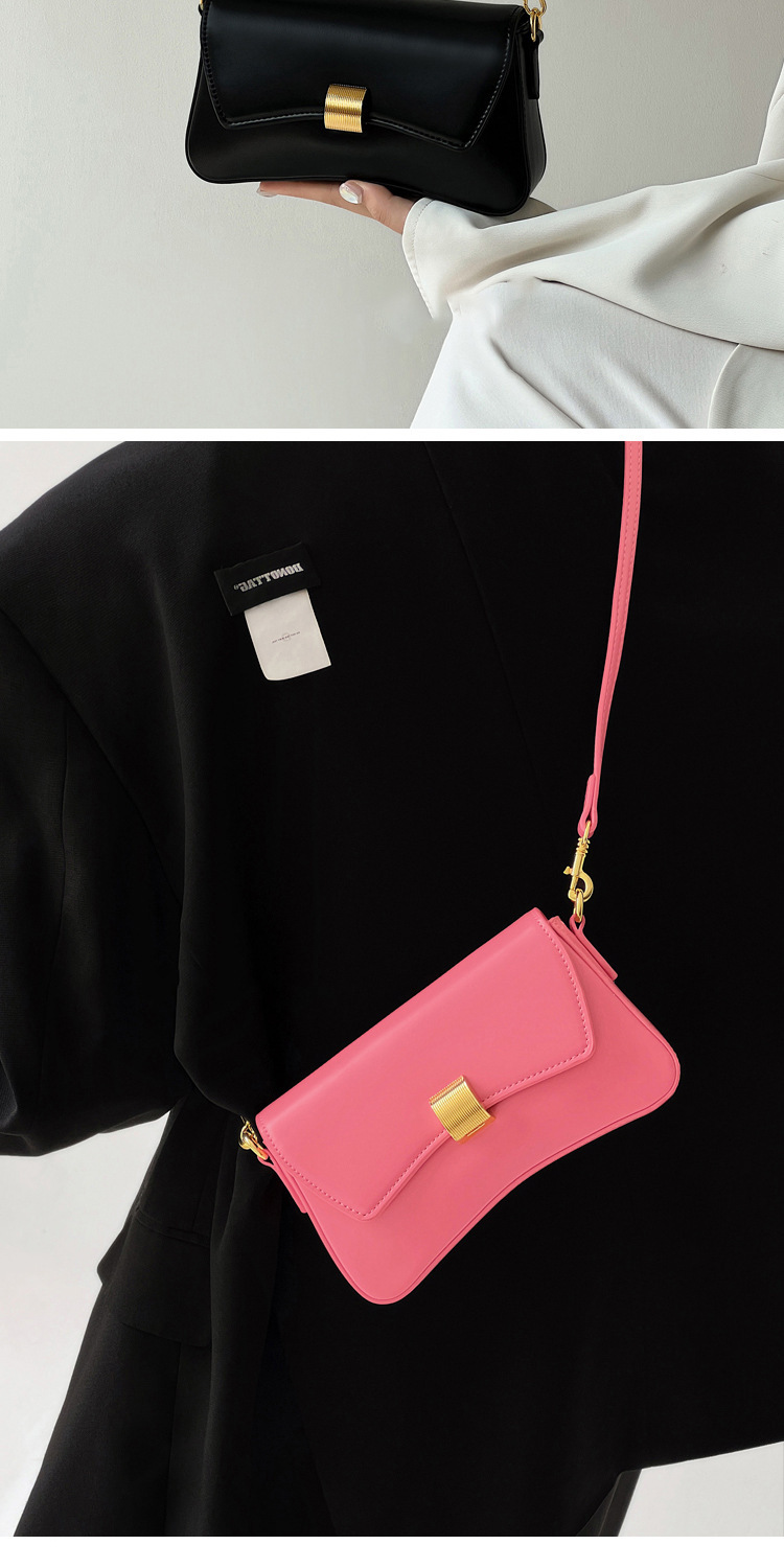 PU Leather Baguette Bag