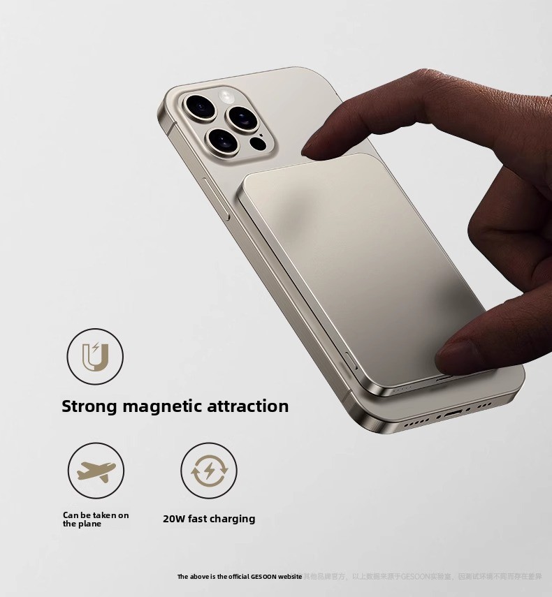 Ultra-Thin 10000mAh Magnetic Wireless Fast Charging Power Bank for iPhone