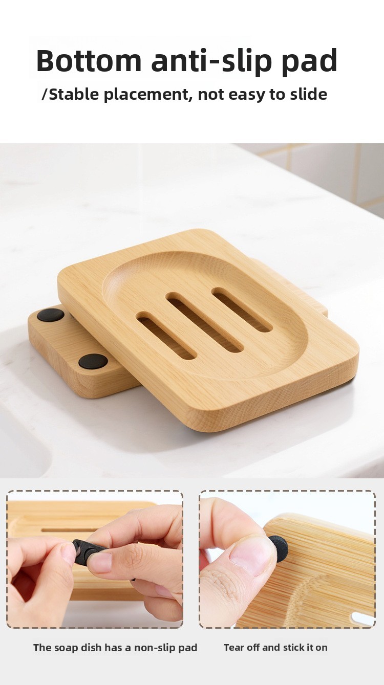 Household wooden soap box and soap holder
