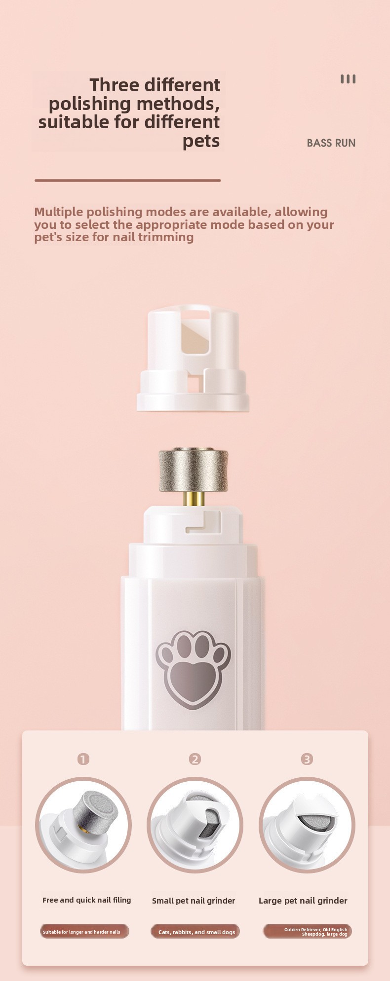 Pet Electric Nail Polisher