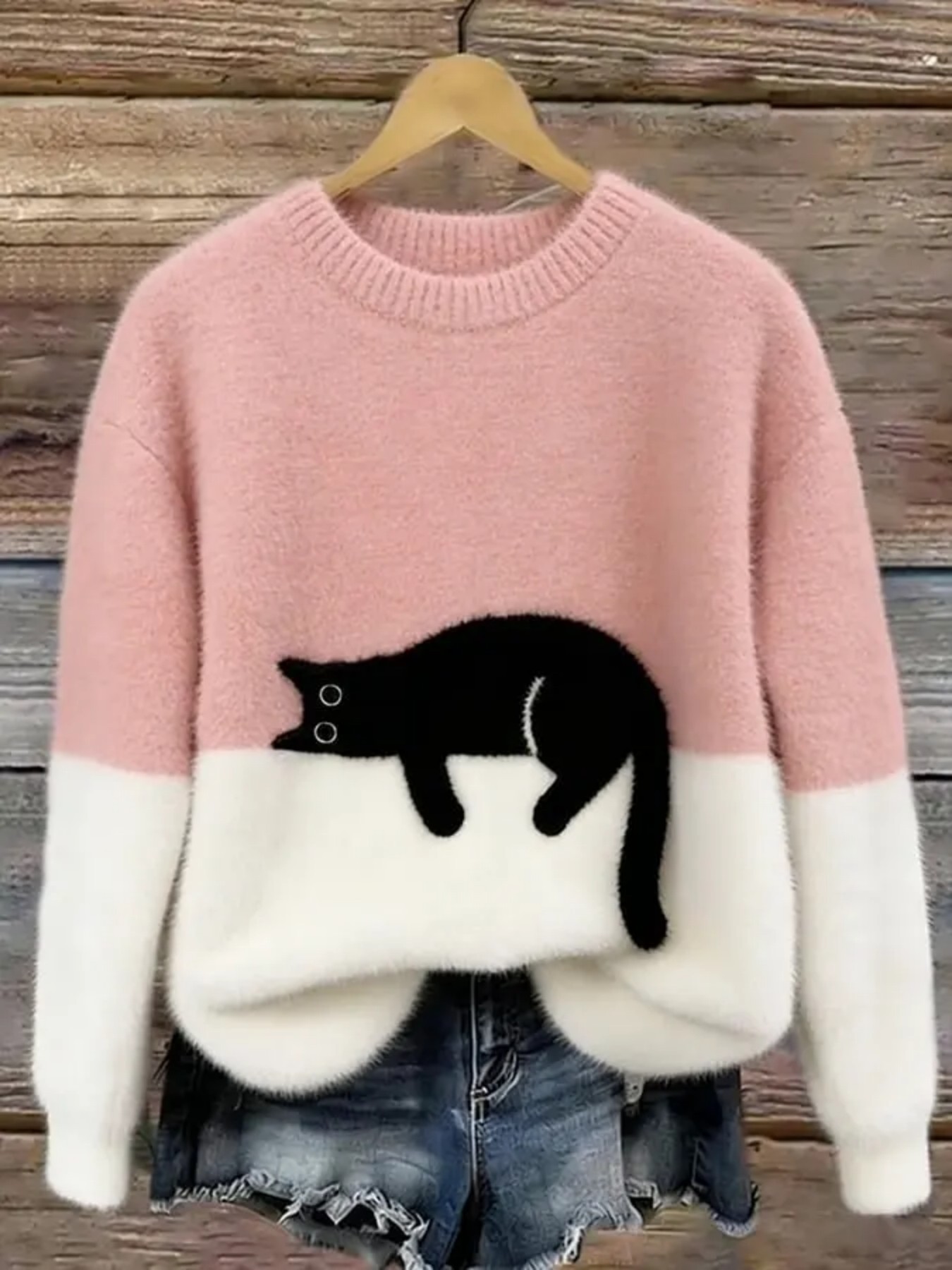 Sudadera de mujer con estampado de gato efecto 3D | GATOKOOL