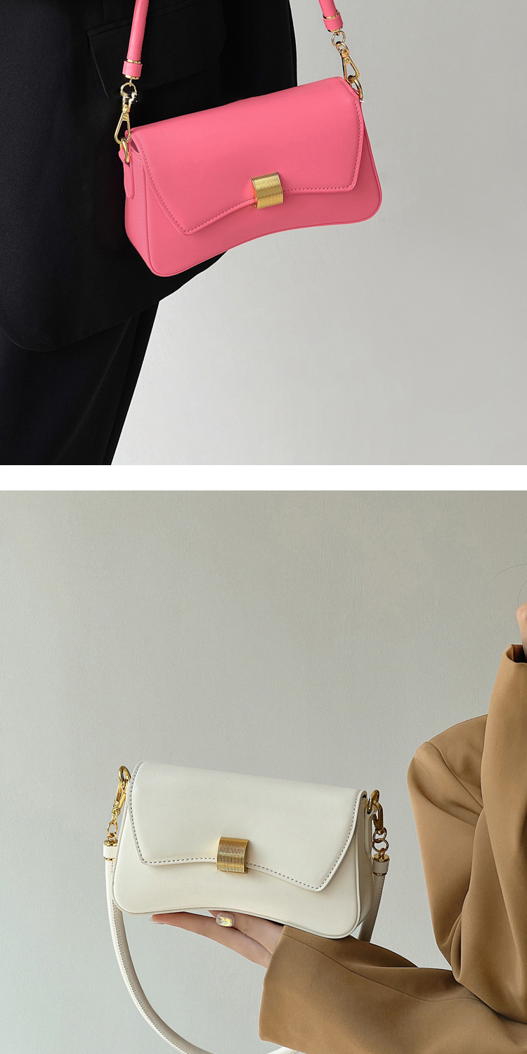 PU Leather Baguette Bag