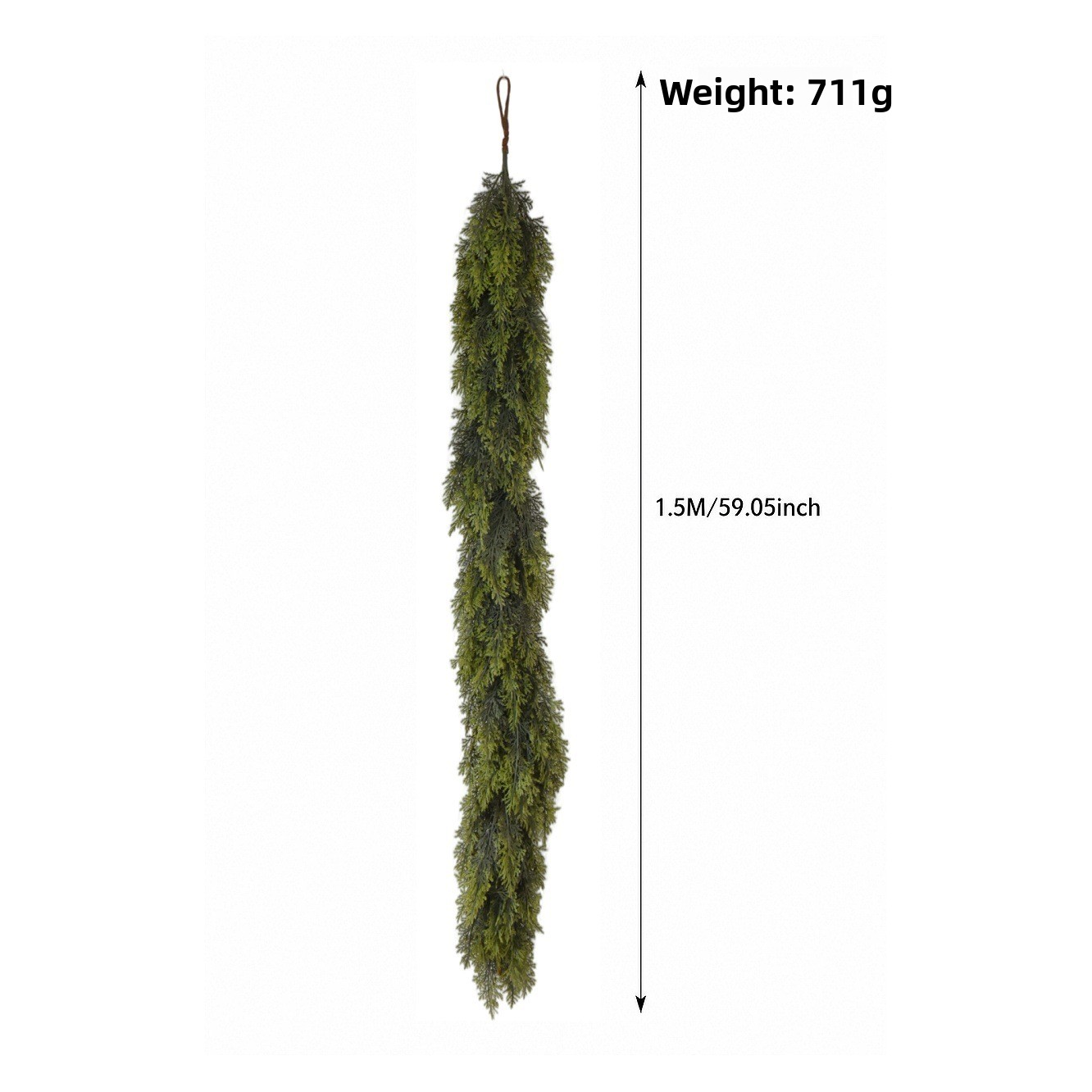 Simulation pine and cypress Christmas rattan soft rubber decorations Christmas Cedar Rattan