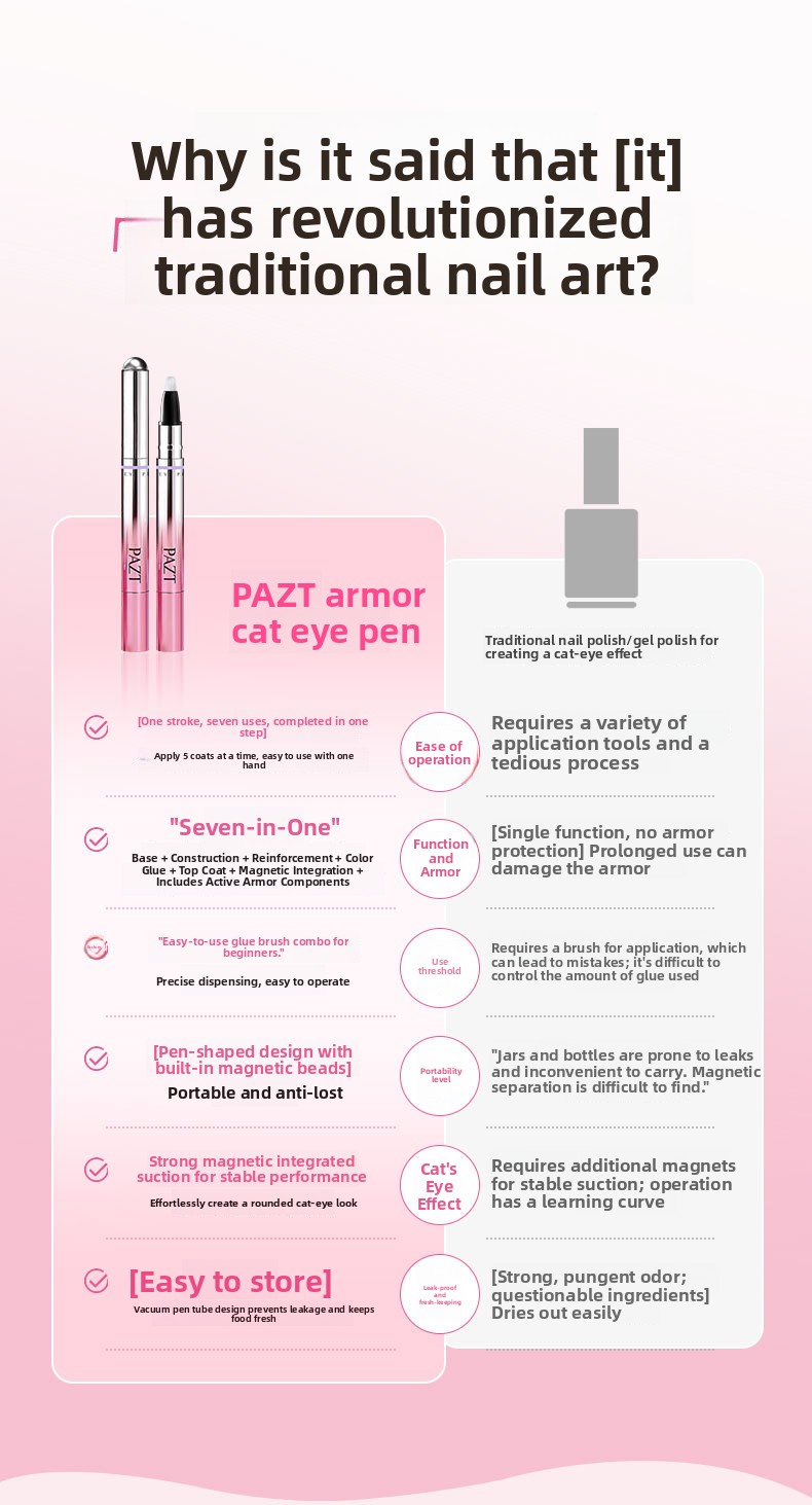 cat eye nail art pen