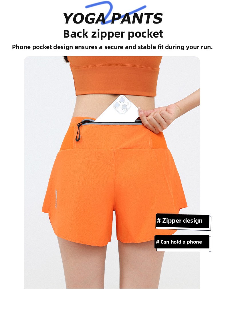 Men Women Quick-Dry Breathable Five-Pocket Running Shorts