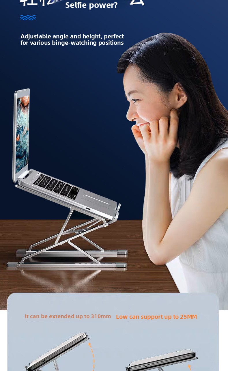 N8 aluminum alloy New Laptop Stand double layer