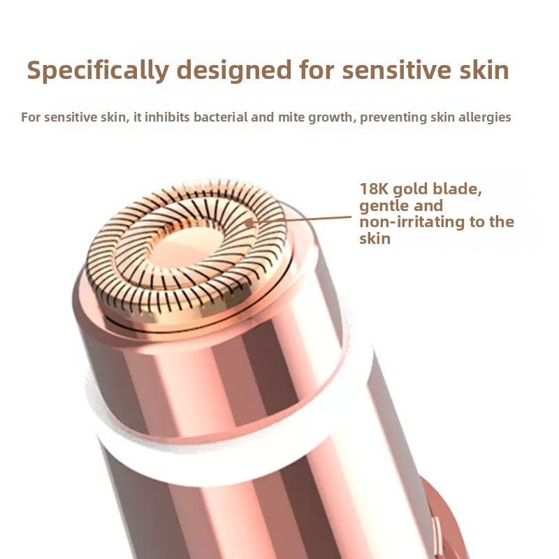 2-in-1 Lipstick Style Electric Shaver for Women, Portable Rechargeable Wet Dry Body Hair Trimmer
