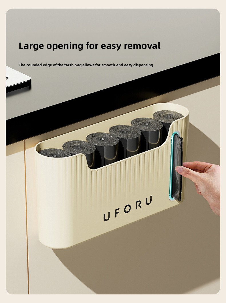 Punch-Free Wall-Mounted Plastic Bag Storage Box