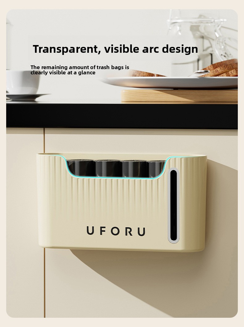 Punch-Free Wall-Mounted Plastic Bag Storage Box