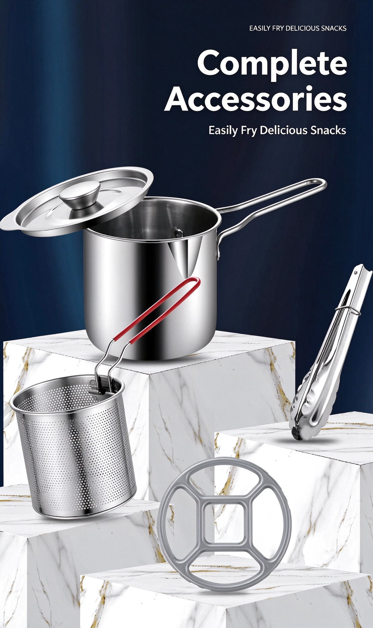 stainless steel frying pot