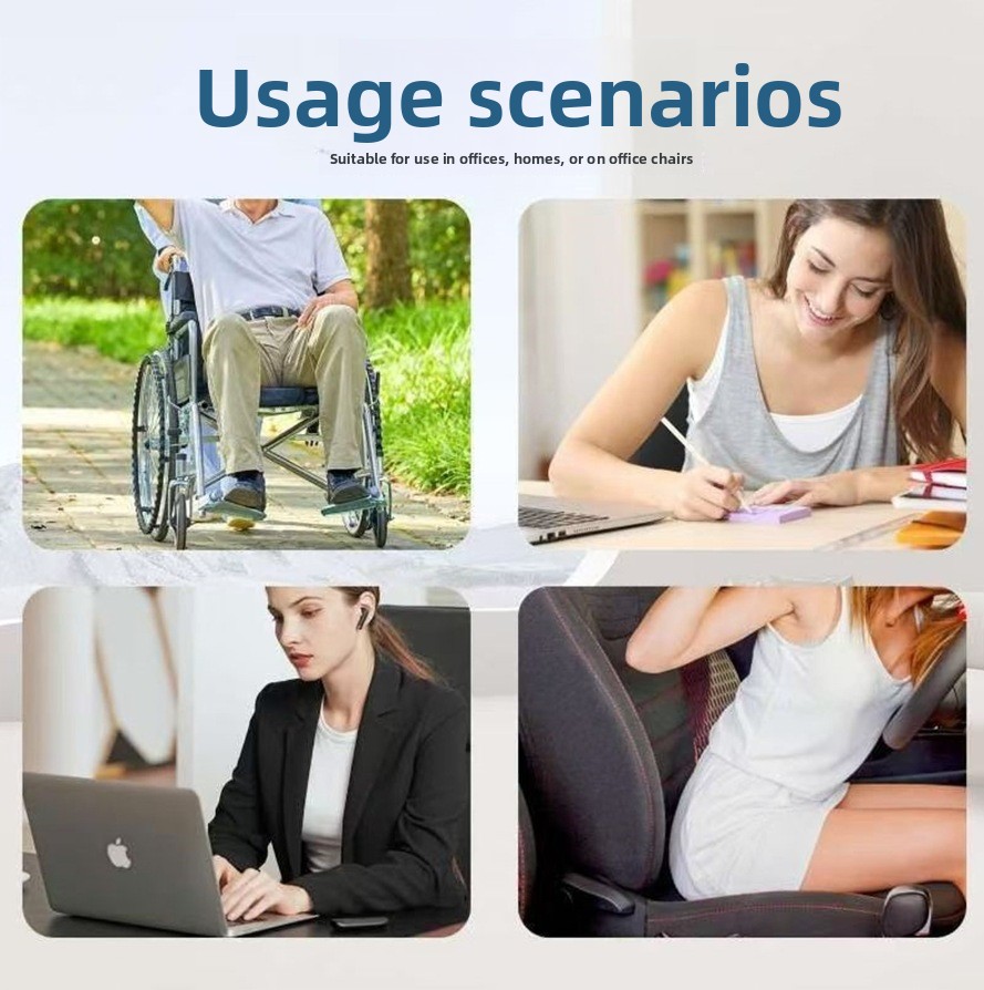 Portable Foldable Polyester Seat Cushion for Car Seat Home Office Outdoor Travel