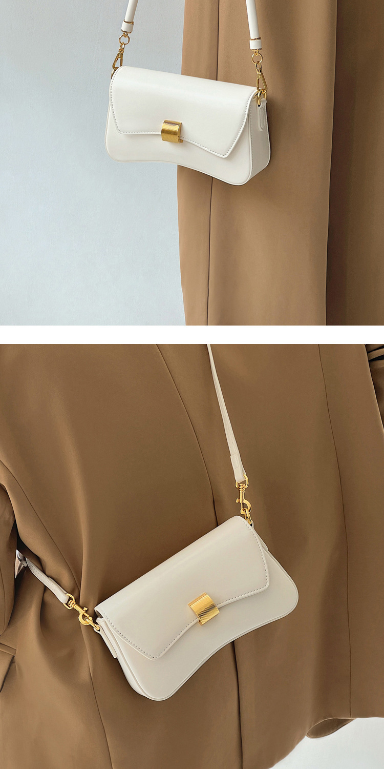 PU Leather Baguette Bag