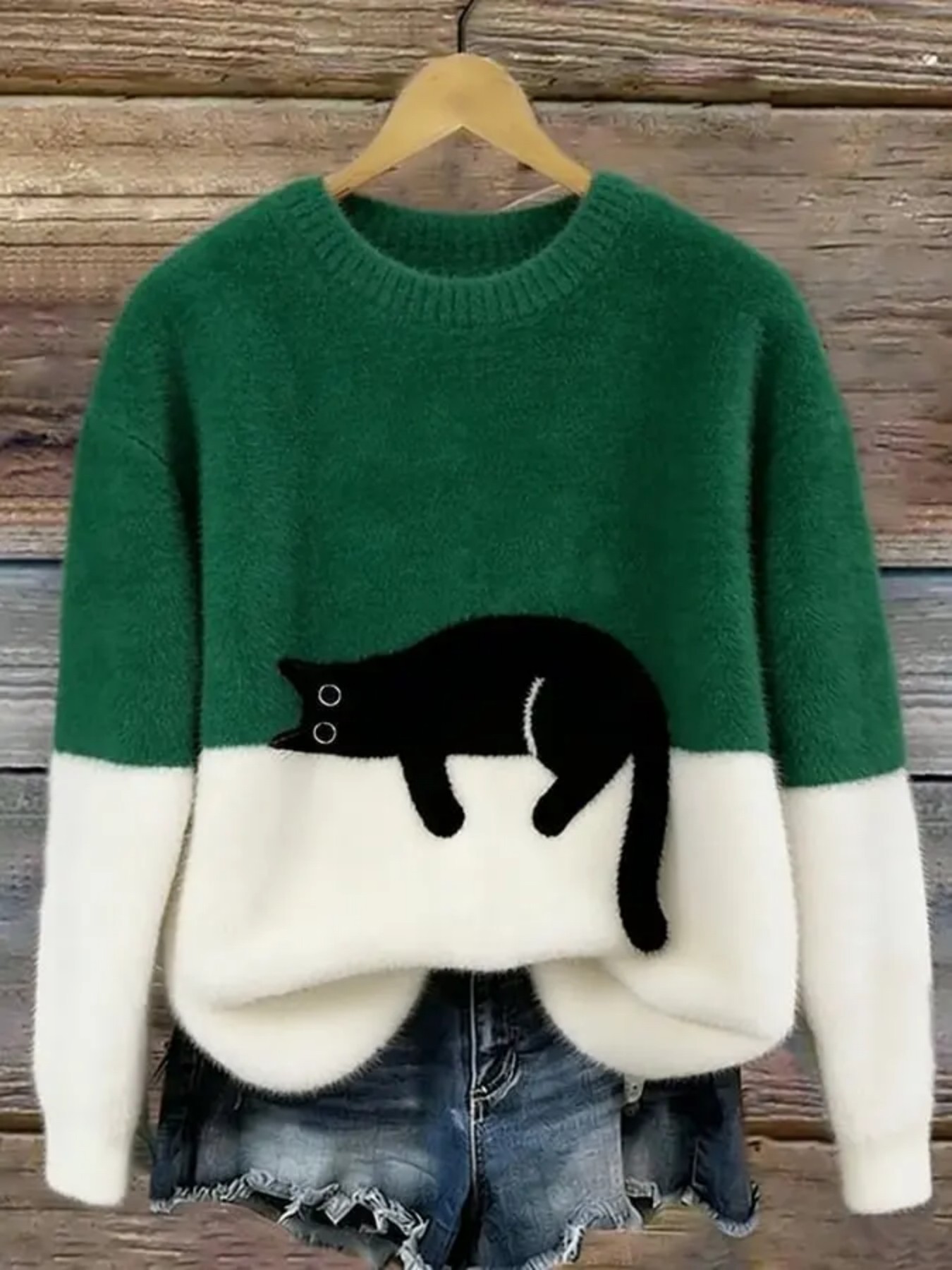 Sudadera de mujer con estampado de gato efecto 3D | GATOKOOL