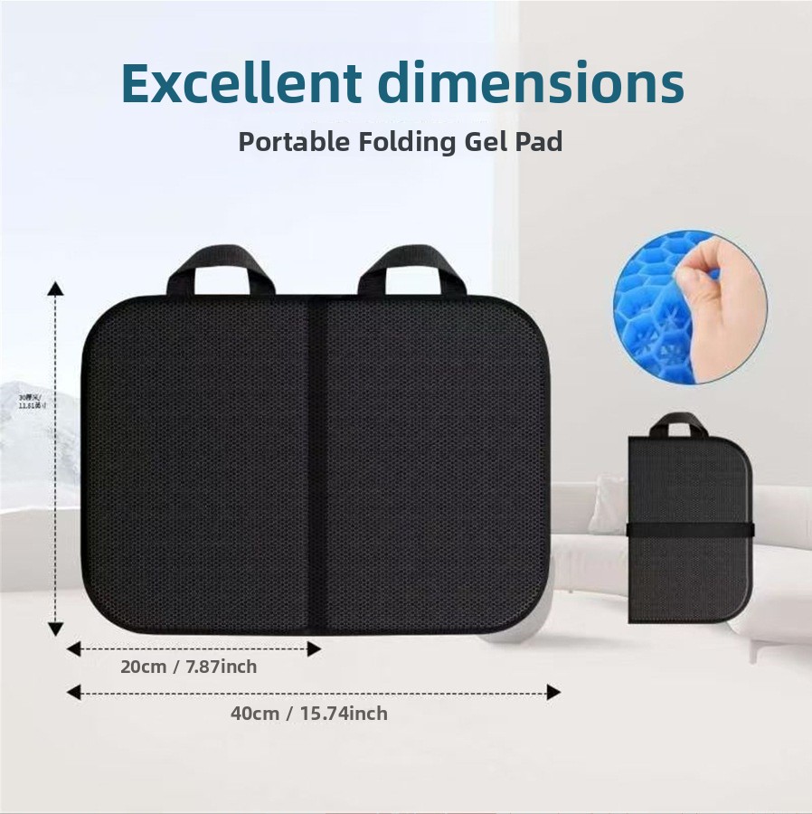 Portable Foldable Polyester Seat Cushion for Car Seat Home Office Outdoor Travel