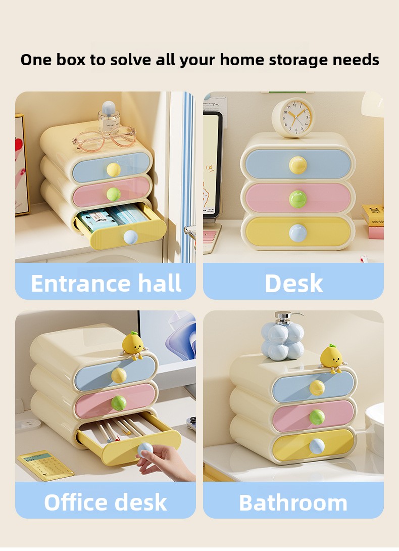 Drawer-type cosmetic storage box