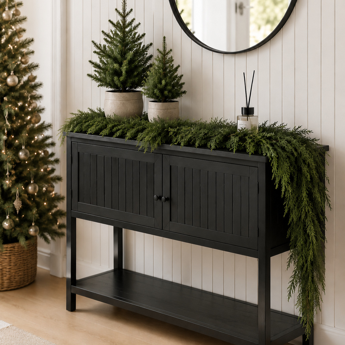 Simulation pine and cypress Christmas rattan soft rubber decorations Christmas Cedar Rattan