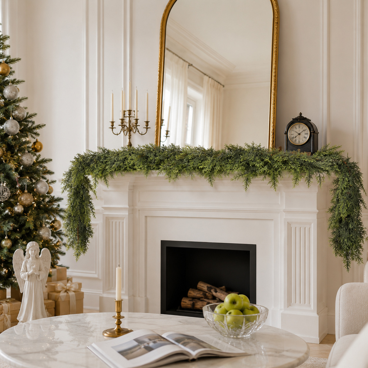 Simulation pine and cypress Christmas rattan soft rubber decorations Christmas Cedar Rattan