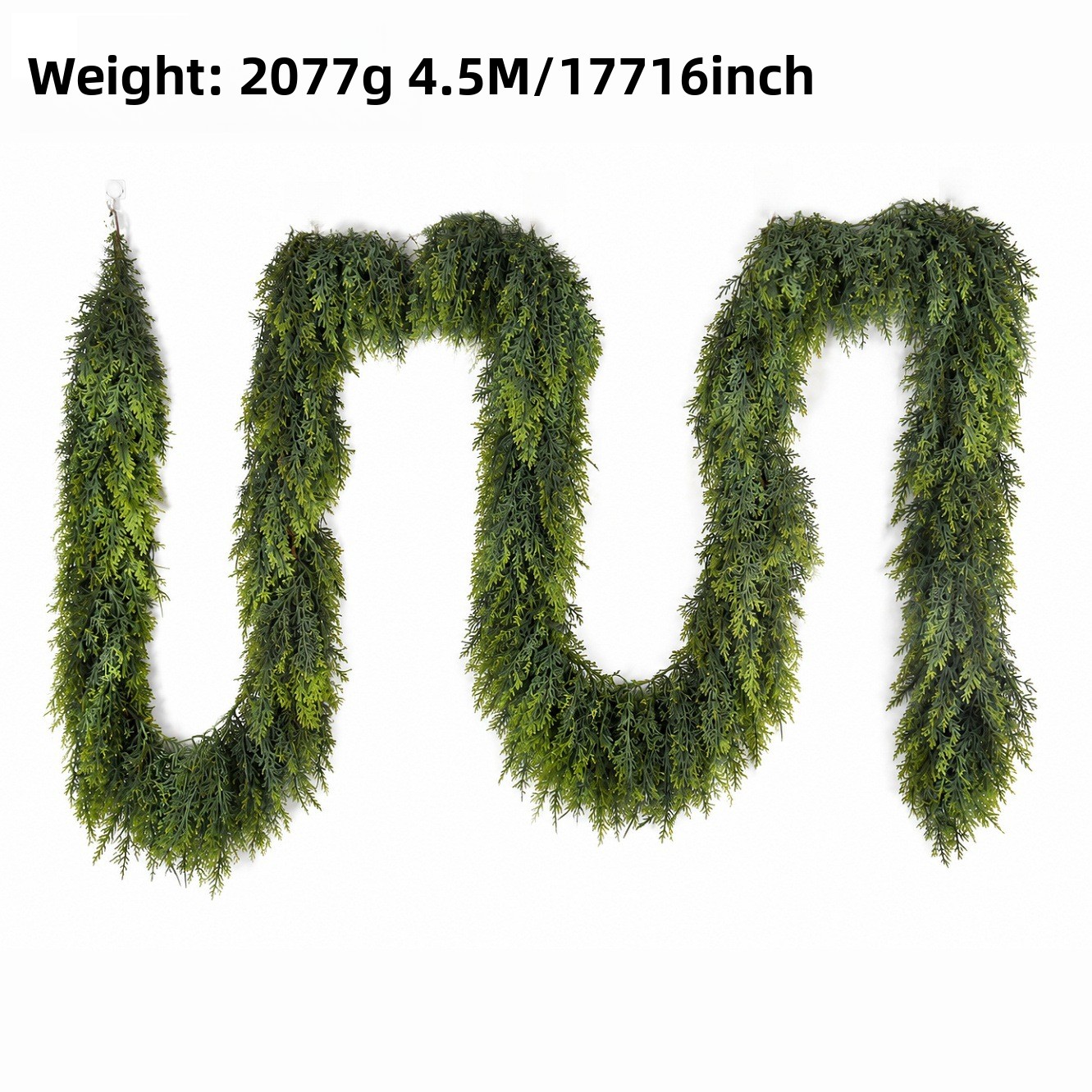 Simulation pine and cypress Christmas rattan soft rubber decorations Christmas Cedar Rattan