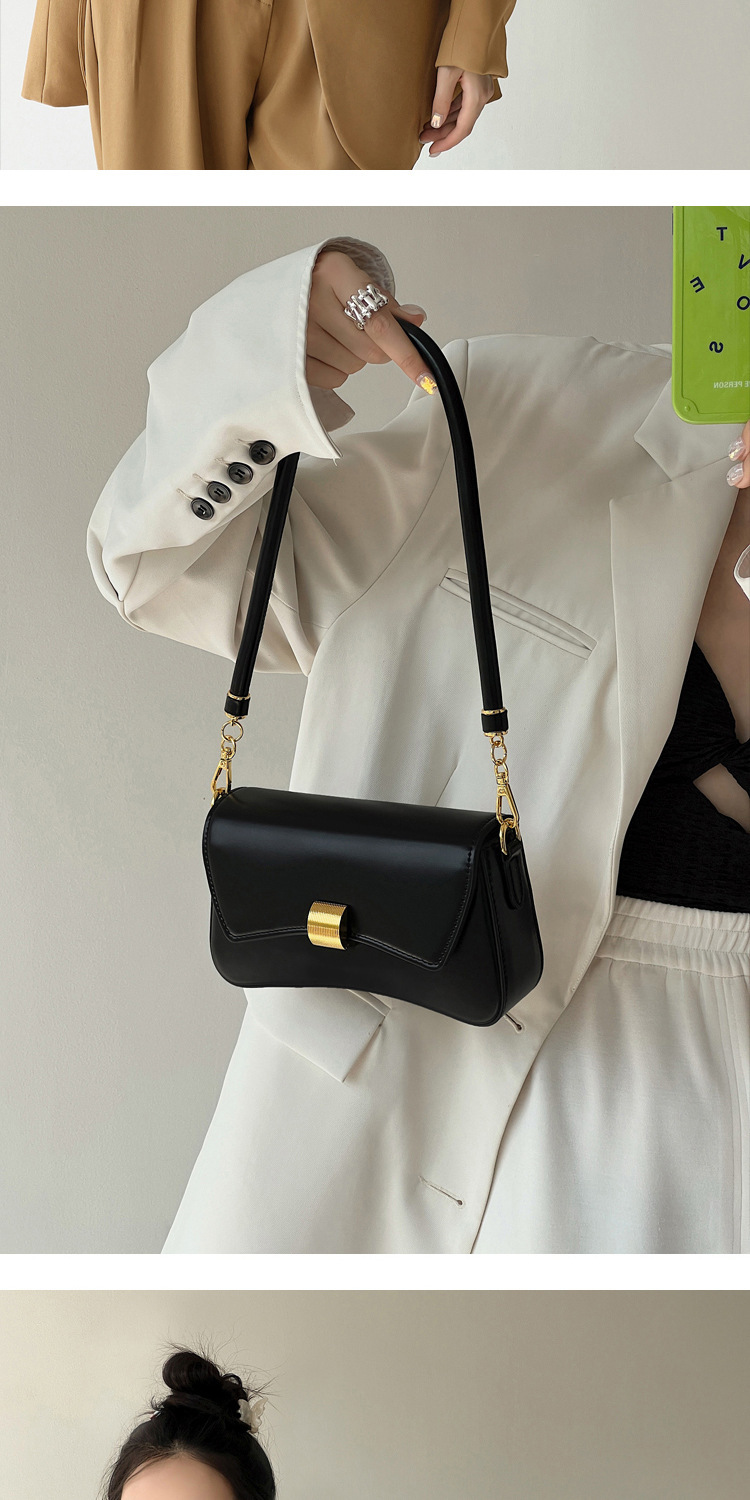 PU Leather Baguette Bag