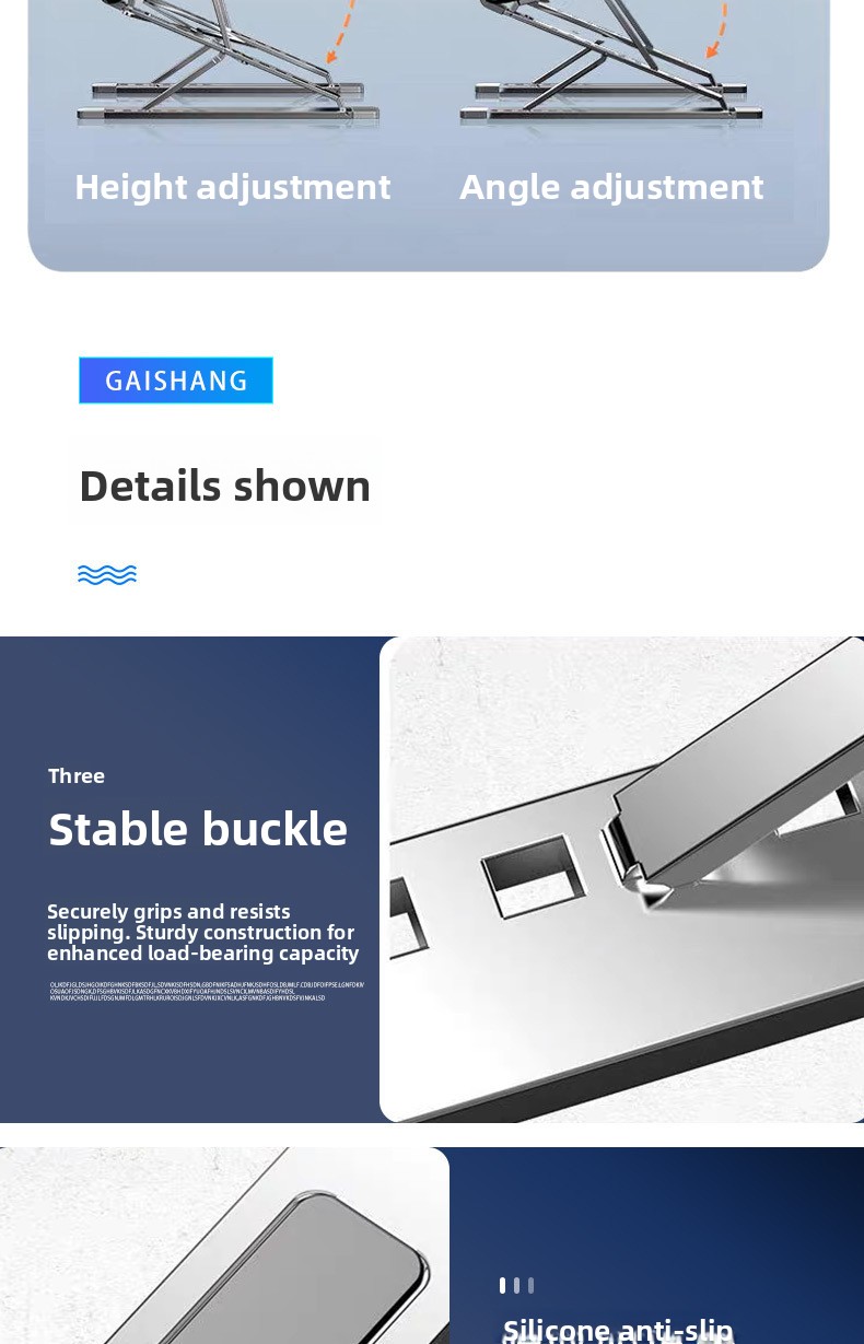 N8 aluminum alloy New Laptop Stand double layer