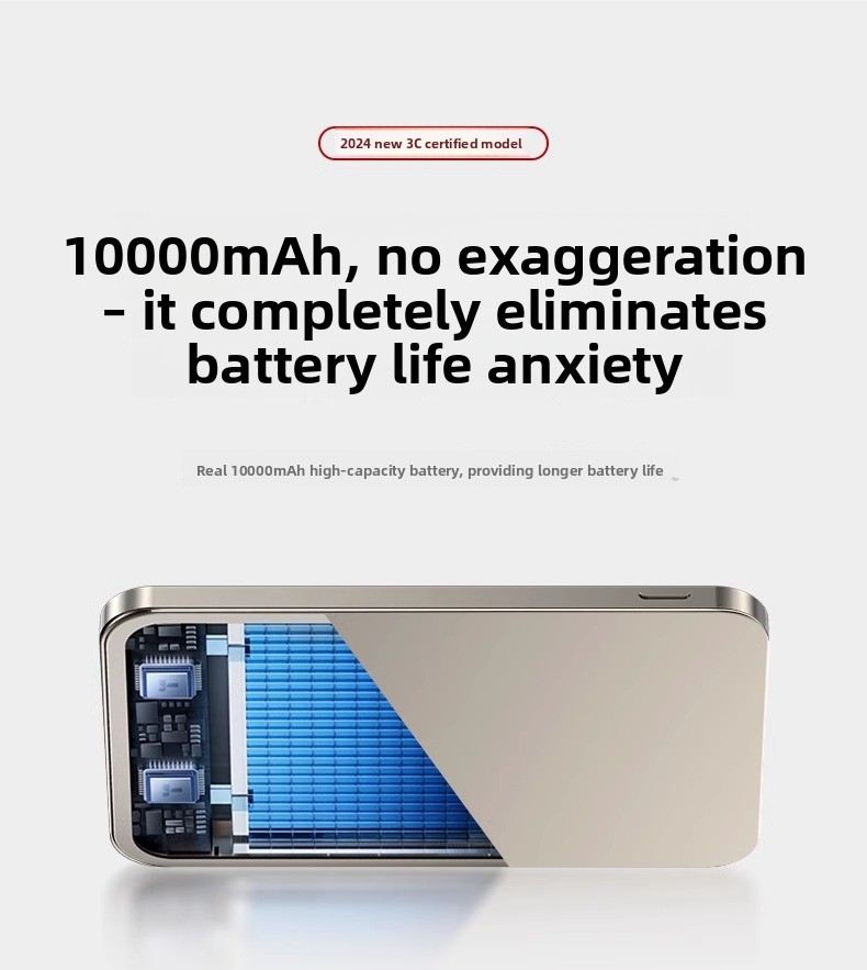 Ultra-Thin 10000mAh Magnetic Wireless Fast Charging Power Bank for iPhone