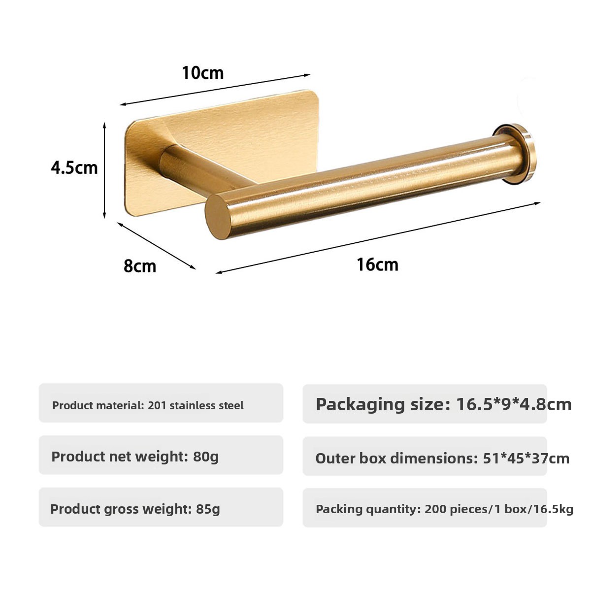 Stainless Steel Wall Mount Paper Towel Holder