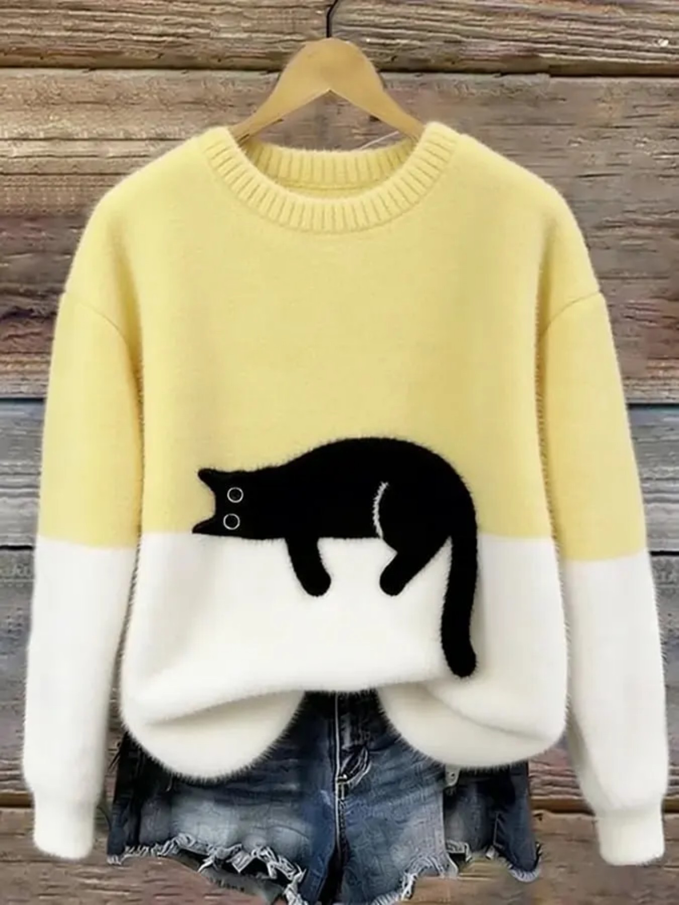 Sudadera de mujer con estampado de gato efecto 3D | GATOKOOL