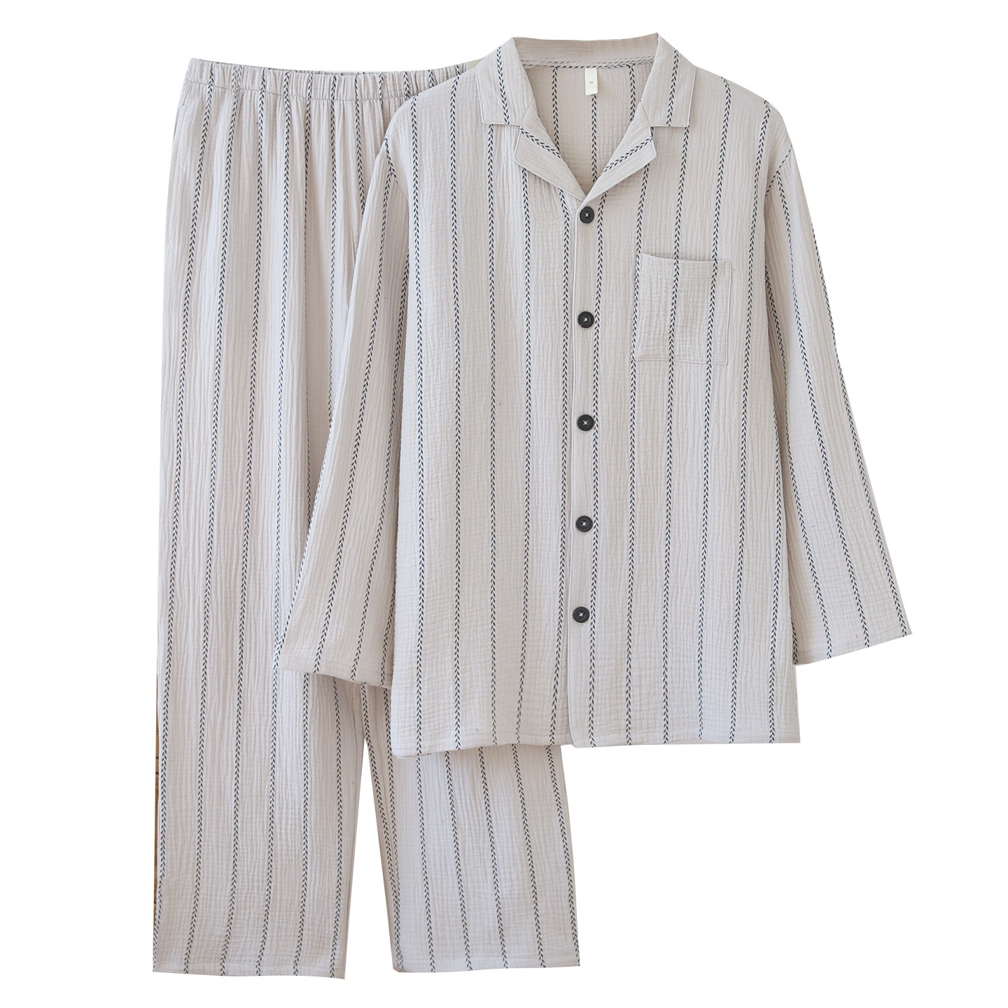 Striped pajamas for men