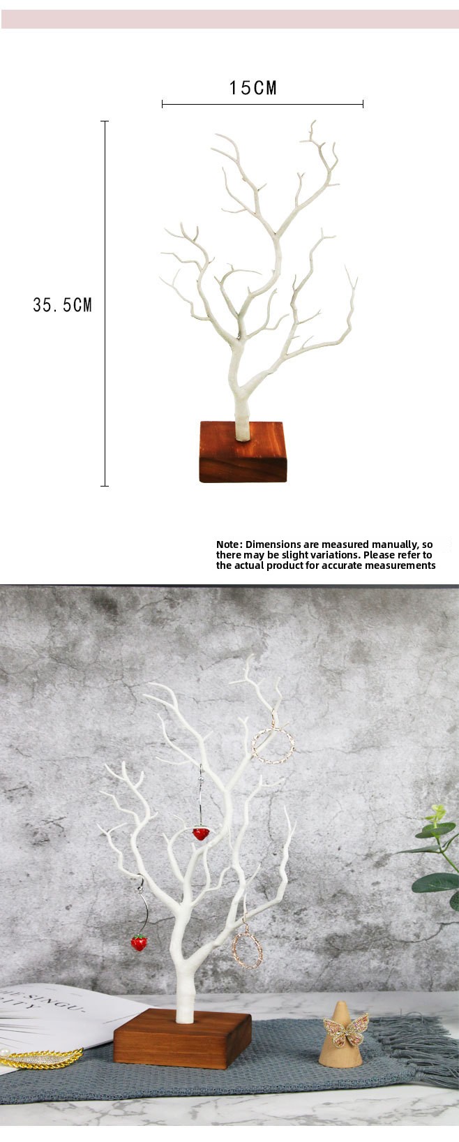 Creative Plastic Jewelry Shelf Tree