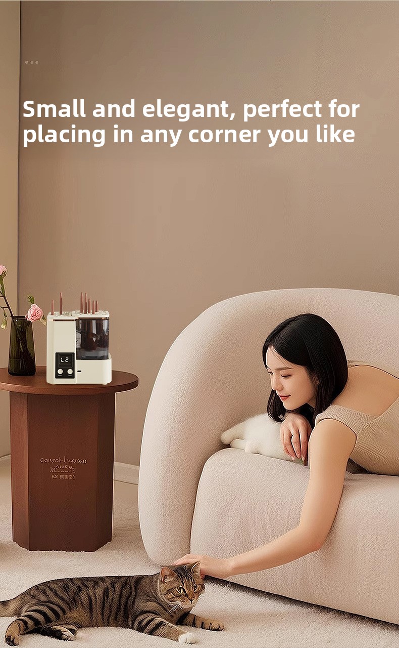 Fully automatic makeup brush cleaner