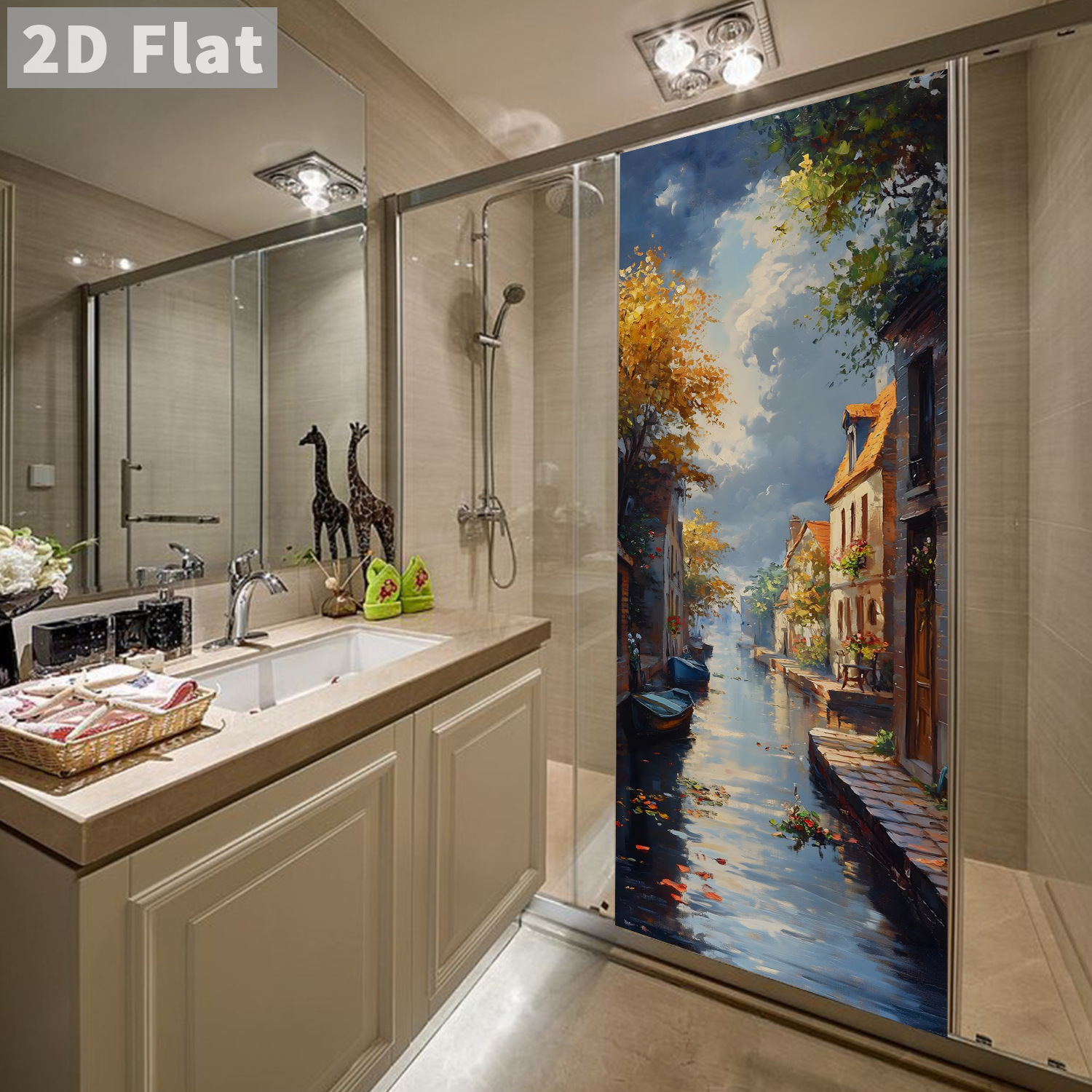 Creative Wooden Door Refurbished Door Stickers Wall Stickers