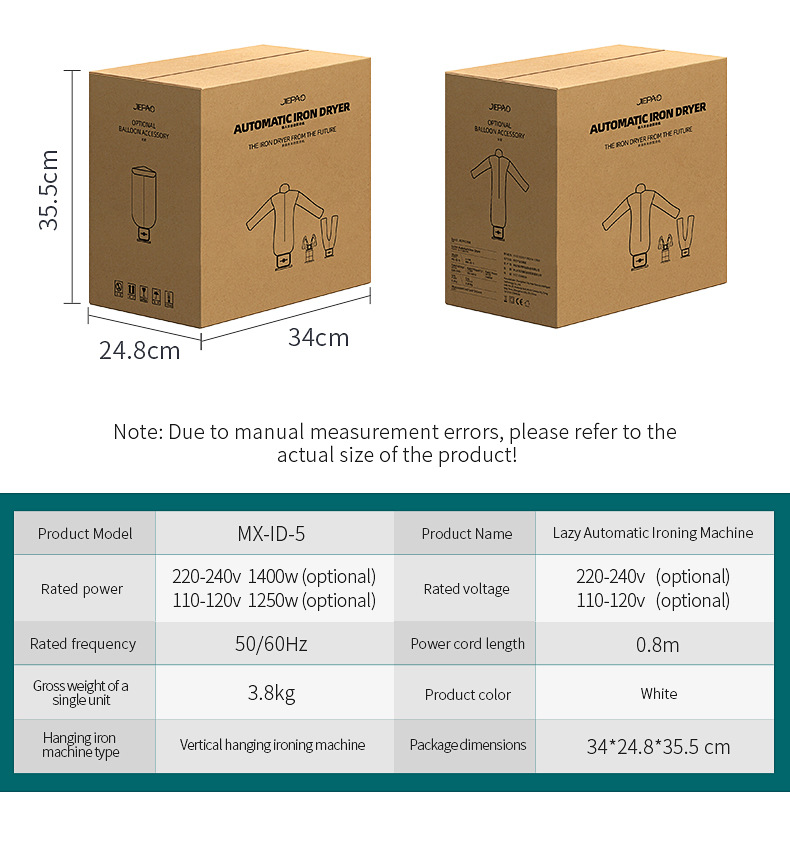 Fully Automatic Humanoid Garment Steamer and Dryer with Multiple Attachments