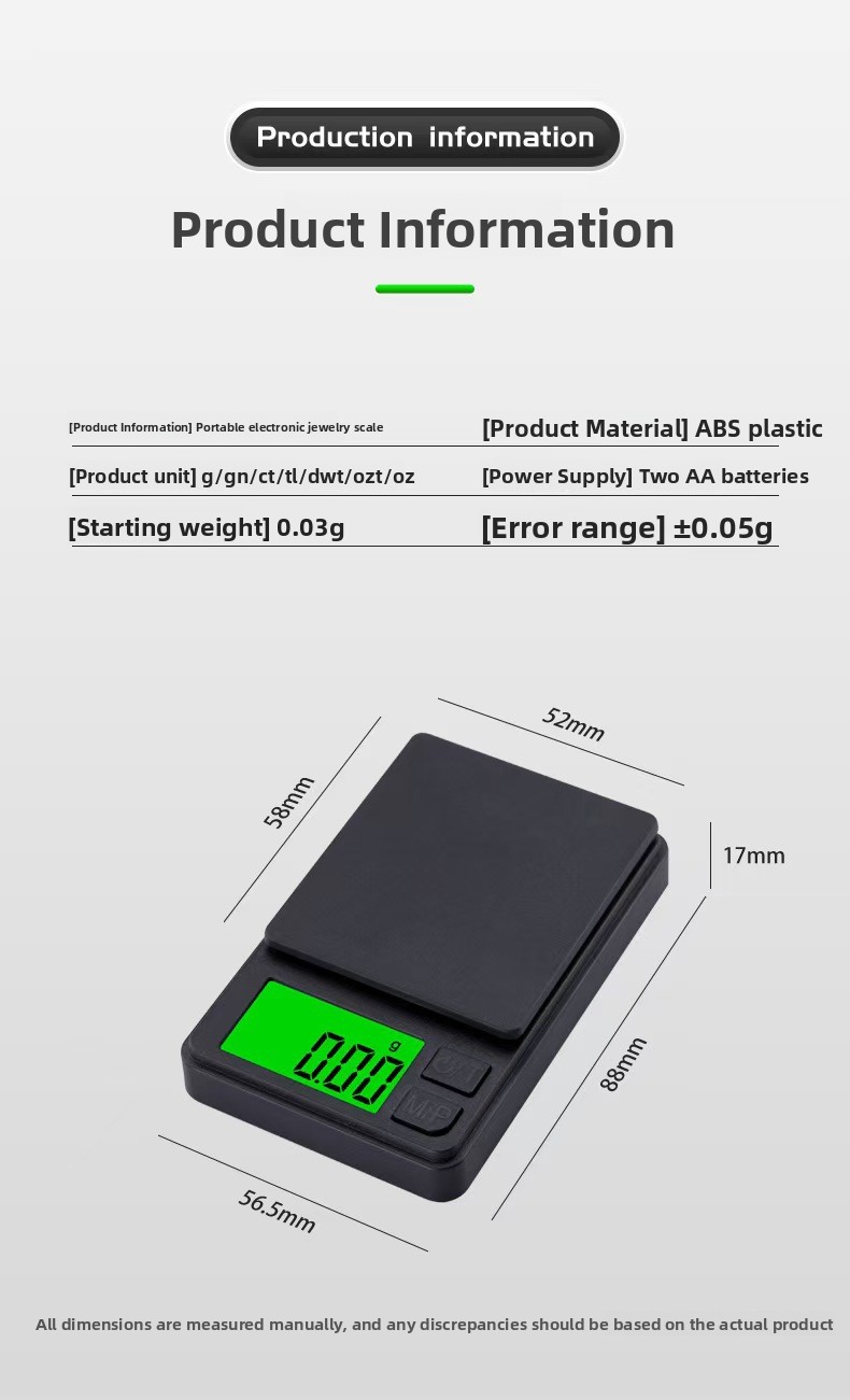Mini High Precision Digital Pocket Scale 1000g/0.01g LCD Backlight Jewelry Gold Baking Kitchen Weighing Scale