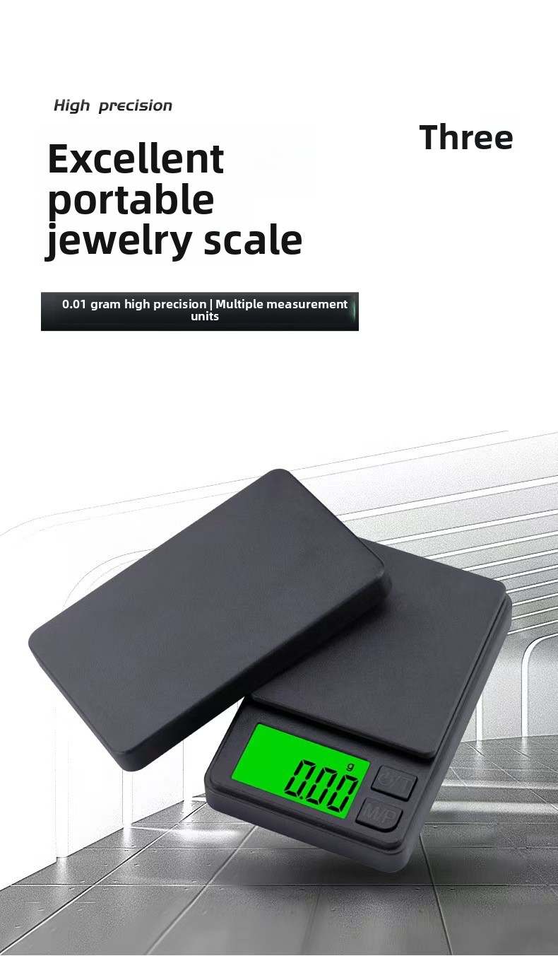Mini High Precision Digital Pocket Scale 1000g/0.01g LCD Backlight Jewelry Gold Baking Kitchen Weighing Scale