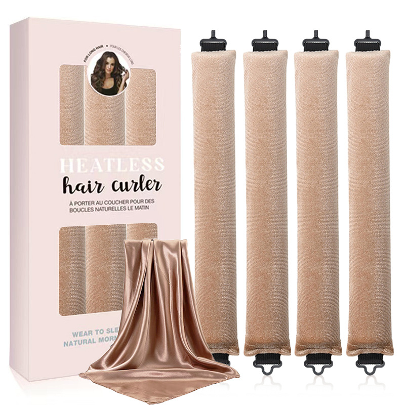 No-Heat Overnight Hair Curling Rod Set for Fluffy Big Waves
