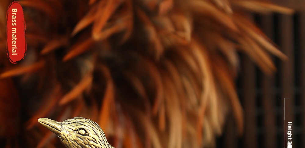 Copper bird ornament decoration