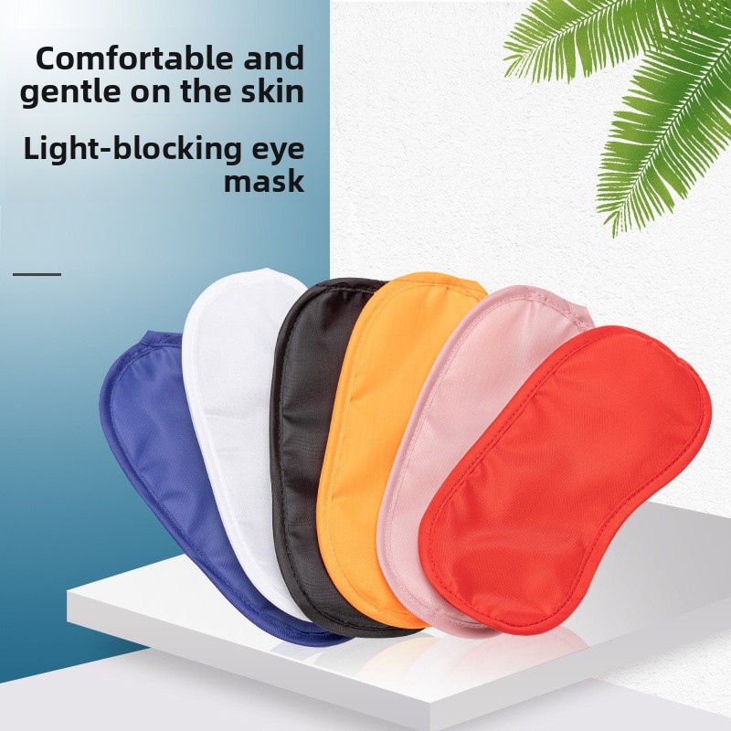 Disposable Polyester Sleep Mask Adjustable Soft Blackout Blindfold for Travel Hotel Nap