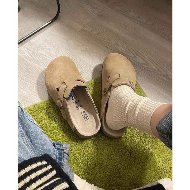 Women's Rope Woven Half-Covered Toe Thick Sole Flat Slip On Sandals