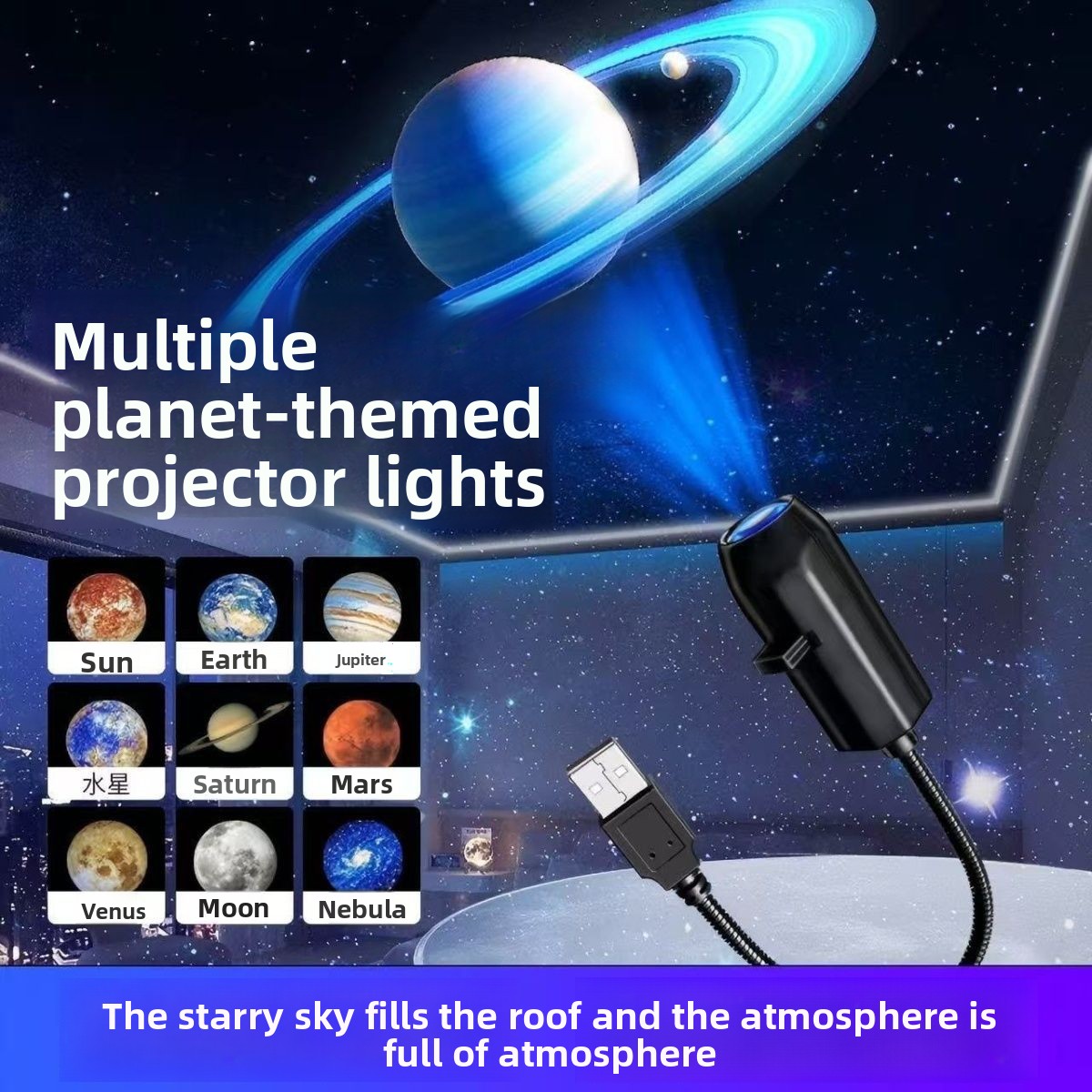 Starry sky projector
