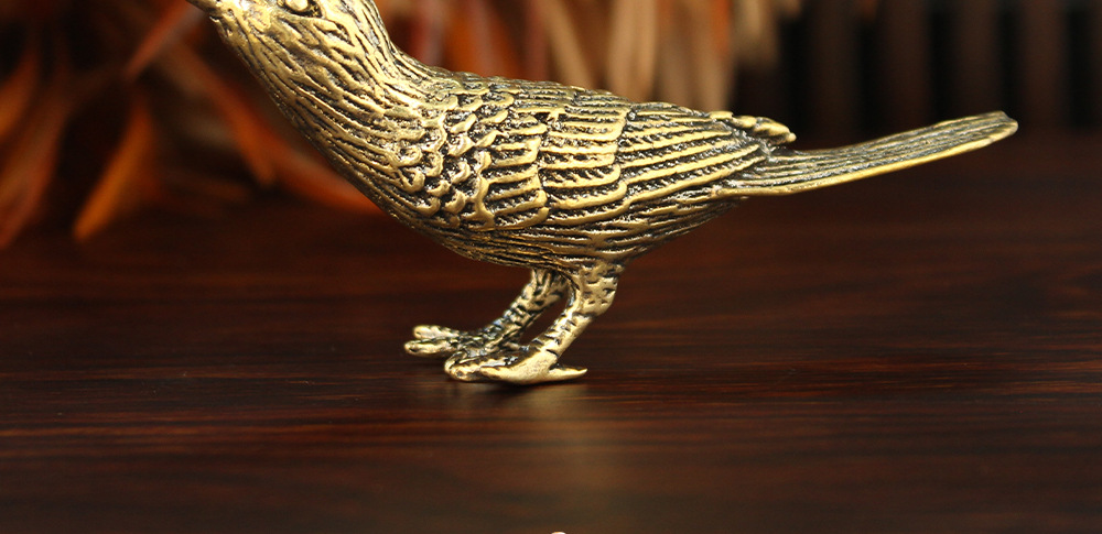 Copper bird ornament decoration
