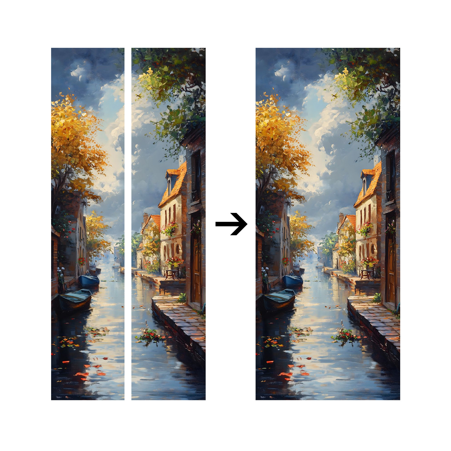 Creative Wooden Door Refurbished Door Stickers Wall Stickers