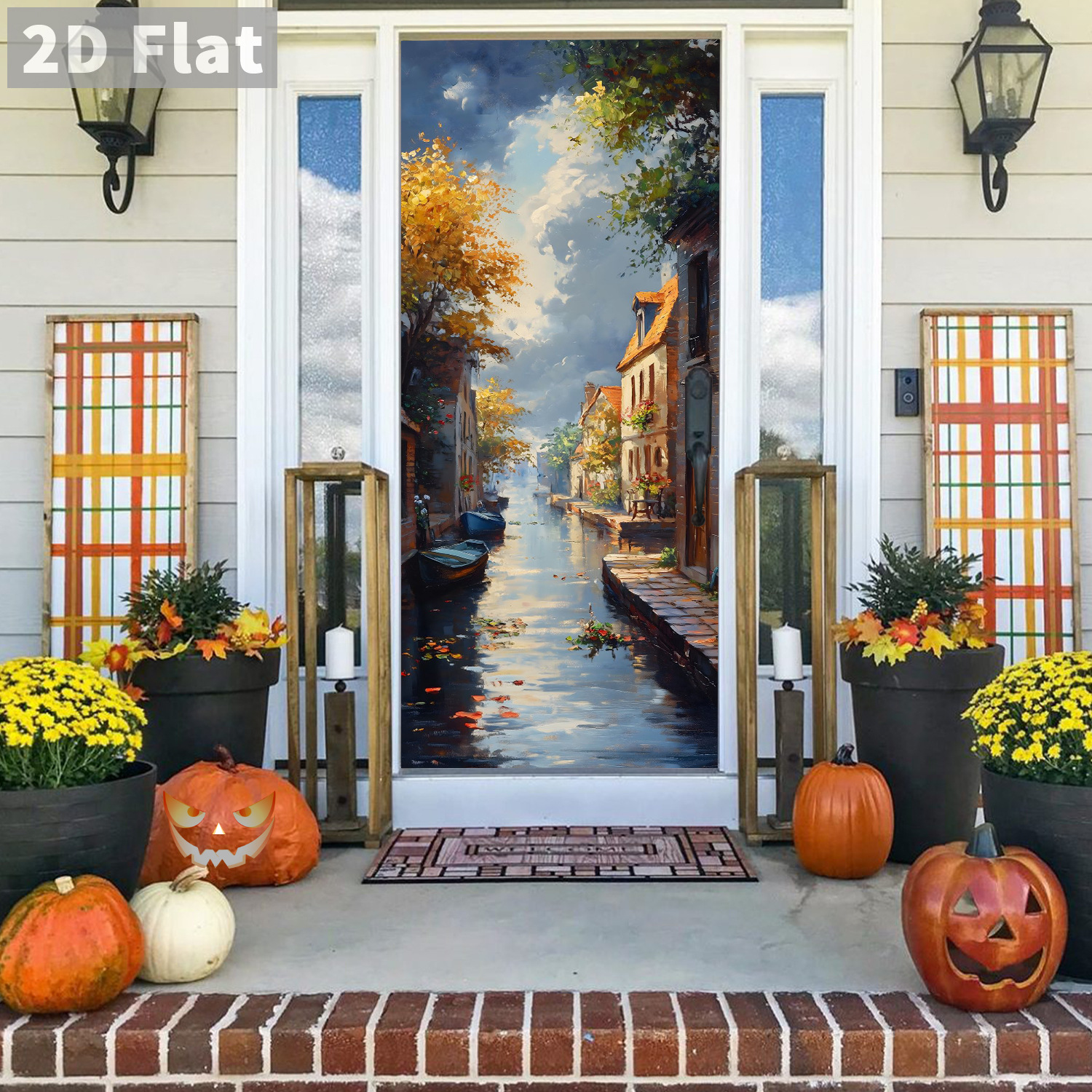 Creative Wooden Door Refurbished Door Stickers Wall Stickers