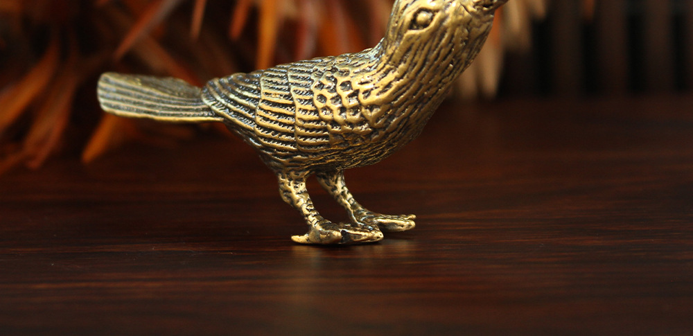 Copper bird ornament decoration