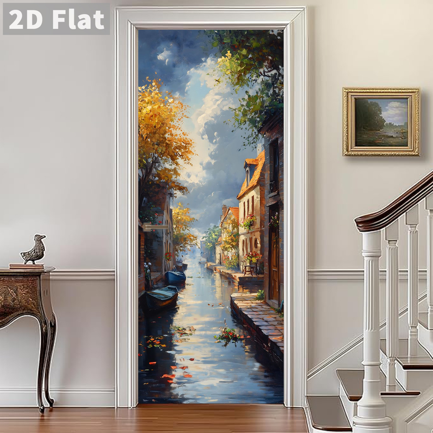 Creative Wooden Door Refurbished Door Stickers Wall Stickers