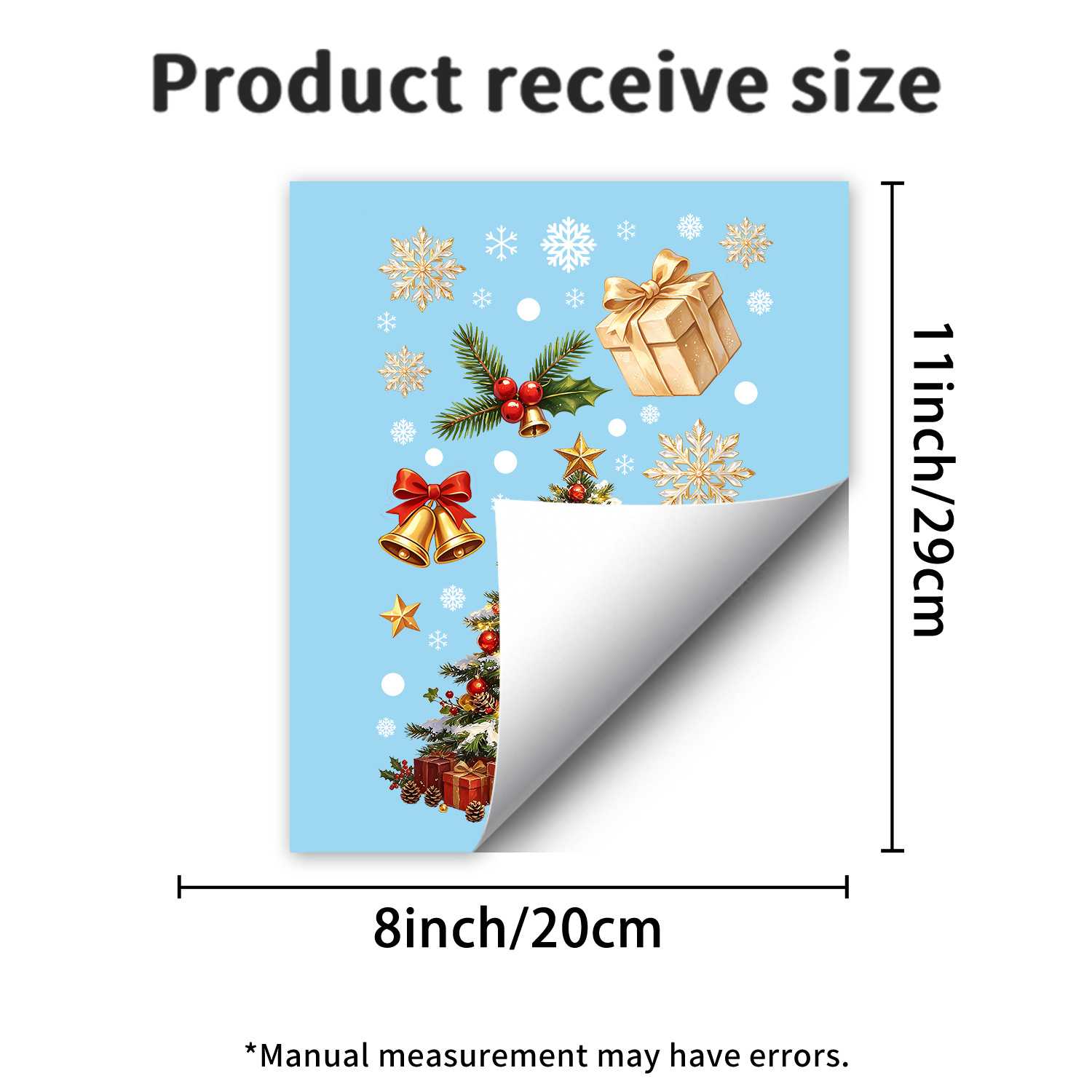 Christmas electrostatic window stickers